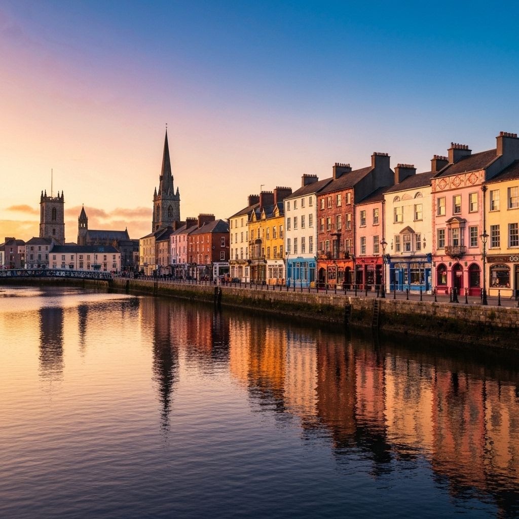 Waterford City Skyline with River Suir